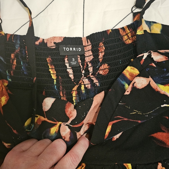 Torrid Size 3 Black Print Dress - Sleeveless - Picture 3 of 5